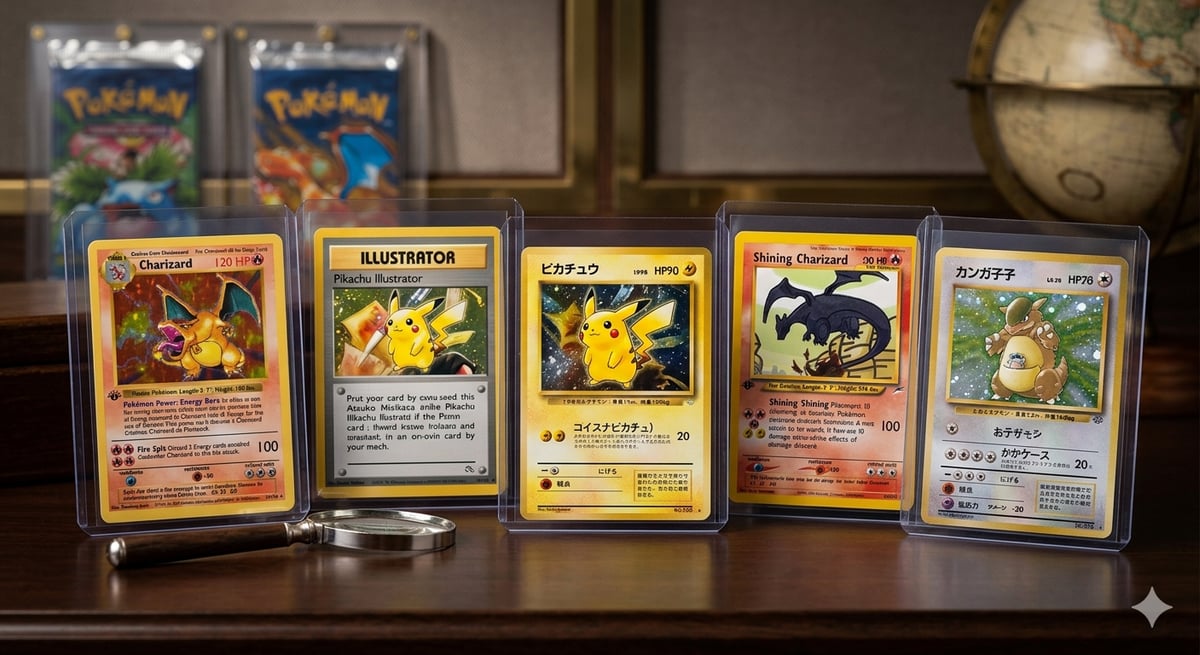 10 wertvollste Pokémon Karten 2026: €60.000–5,27 Mio.