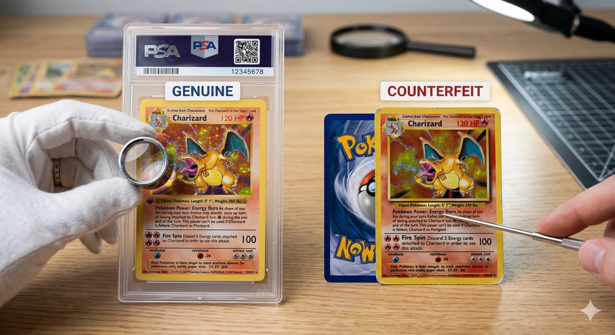 Gefälschte Pokémon-Karten 2026: 10 Echtheits-Checks