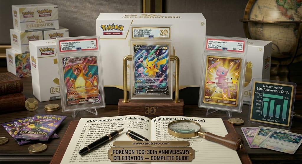 30th Celebration Set List: All 199 Cards & the New Futuristic Rare (2026)